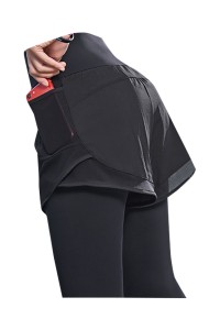 Fitness pants women's high waist fake two-piece running Yoga Pants elastic tight fitting autumn and winter wear quick drying exercise pants  SKSP024 detail view-10